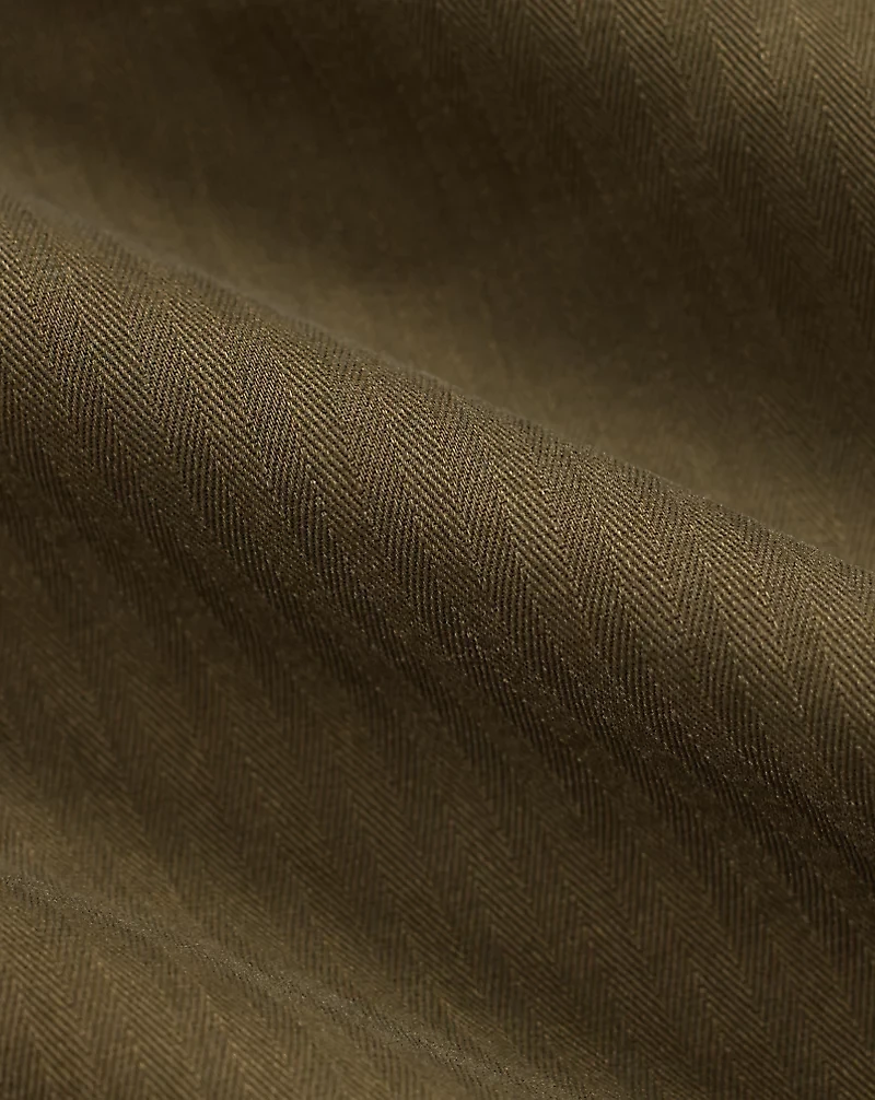 Garment-Dyed Herringbone Twill Workshirt