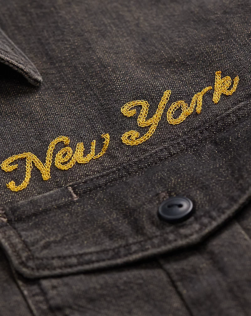 Embroidered Denim Workshirt