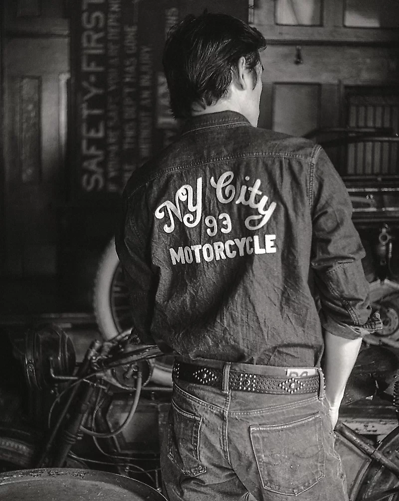 Embroidered Denim Workshirt