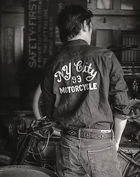 Embroidered Denim Workshirt