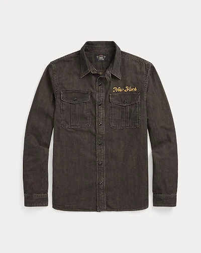 Embroidered Denim Workshirt