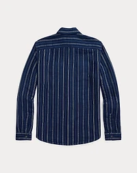 Indigo Striped Double-Faced Workshirt