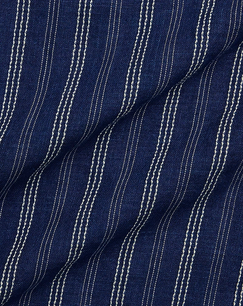 Indigo Striped Double-Faced Workshirt