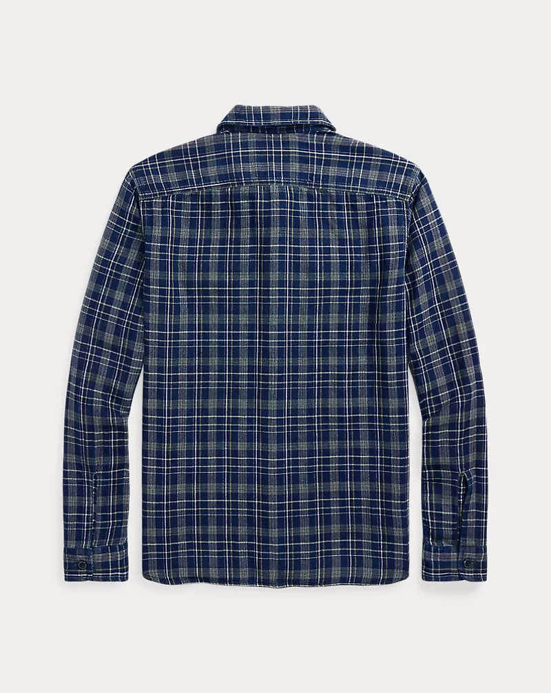 Indigo Plaid Double-Faced Workshirt