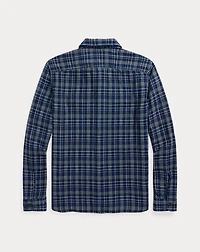 Indigo Plaid Double-Faced Workshirt