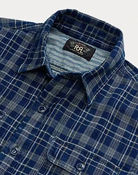 Indigo Plaid Double-Faced Workshirt