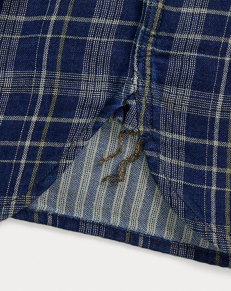 Indigo Plaid Double-Faced Workshirt