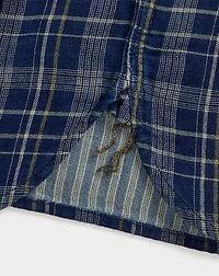 Indigo Plaid Double-Faced Workshirt