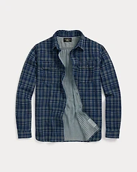 Indigo Plaid Double-Faced Workshirt