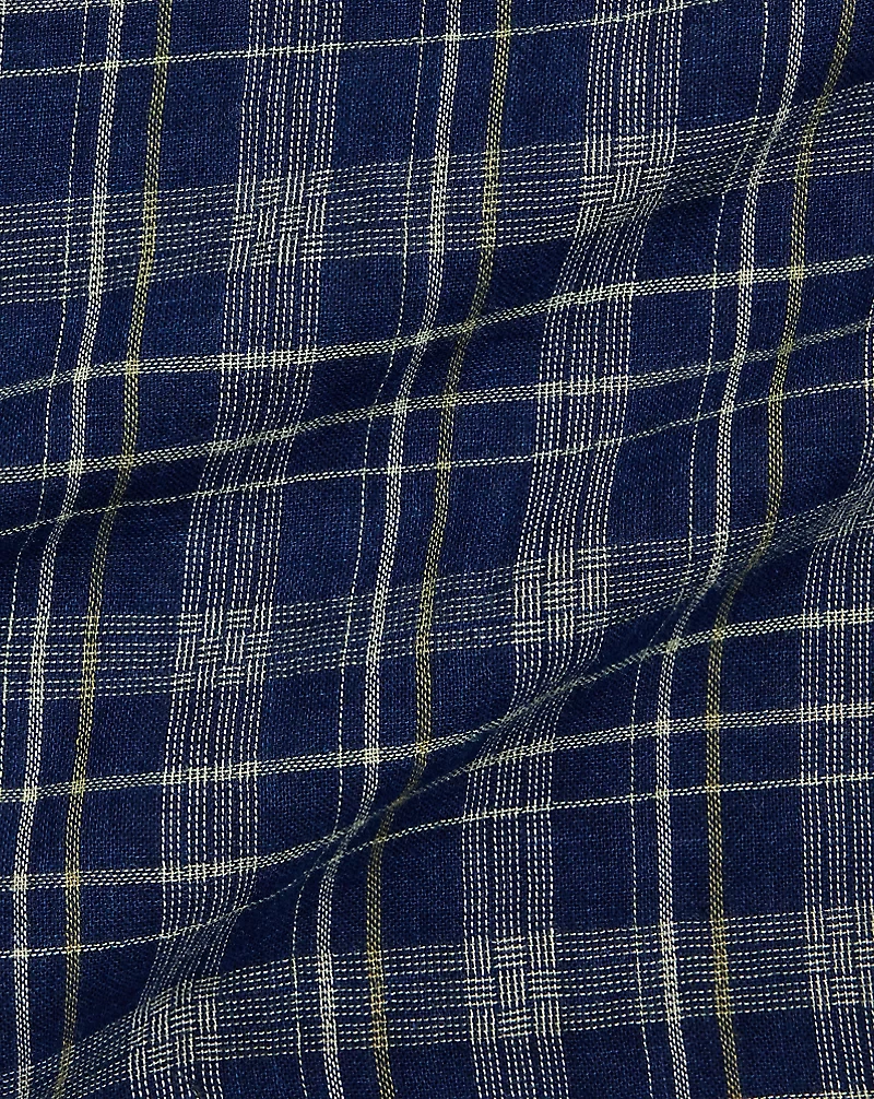 Indigo Plaid Double-Faced Workshirt