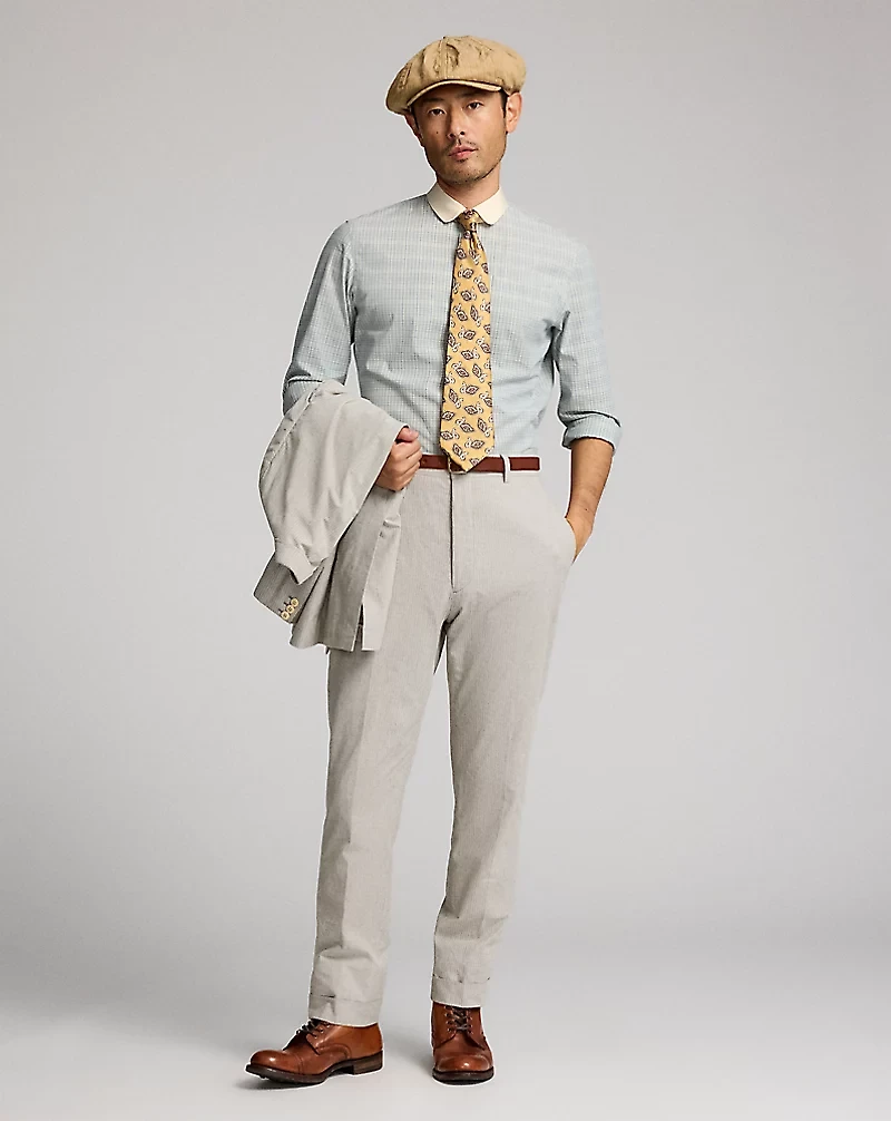Slim Fit Checked Dobby Shirt