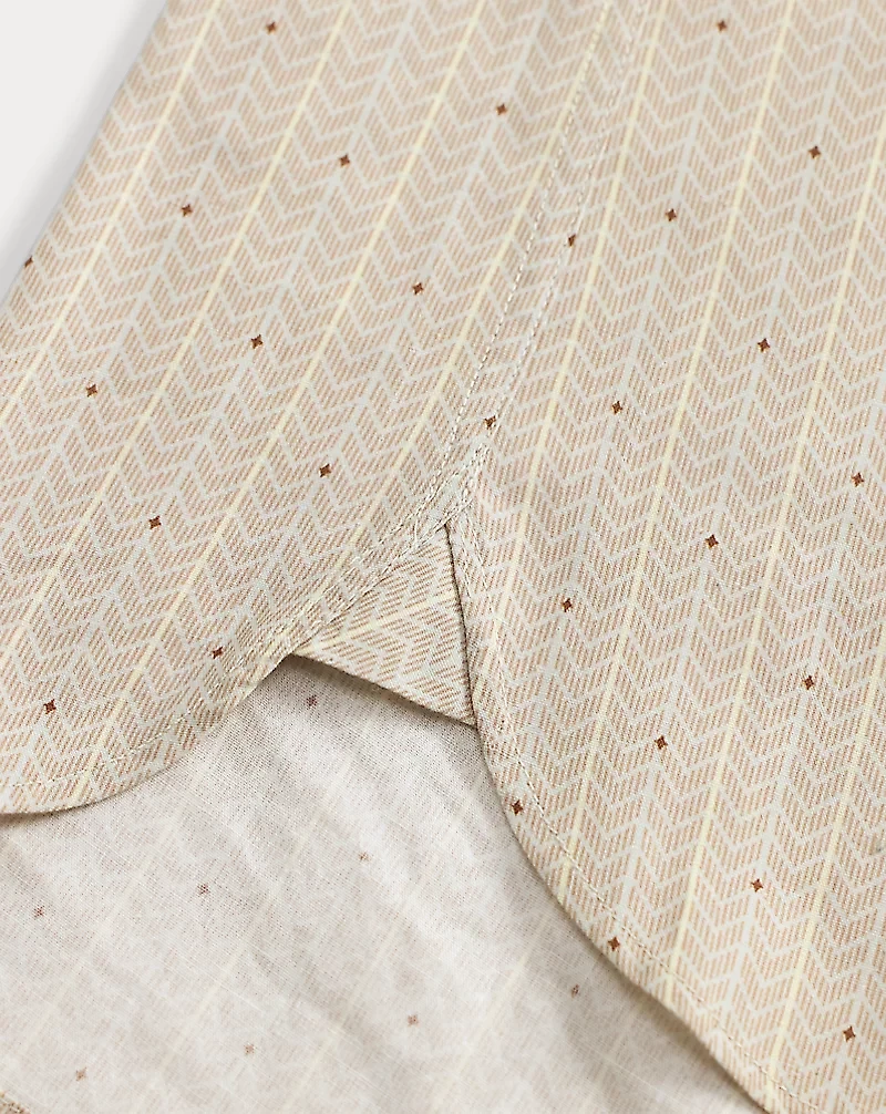 Slim Fit Print Woven Shirt