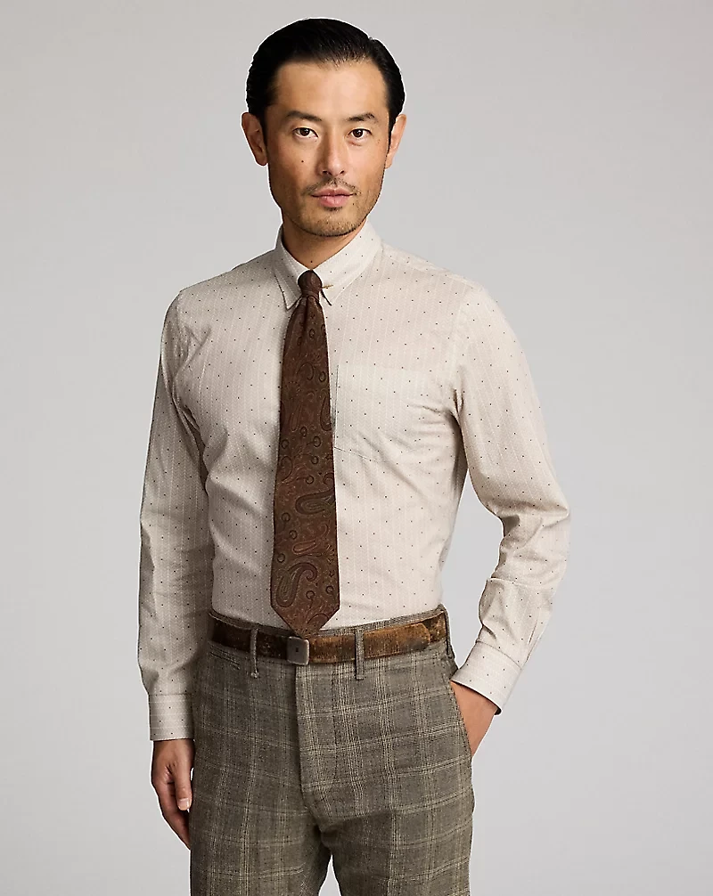 Slim Fit Print Woven Shirt
