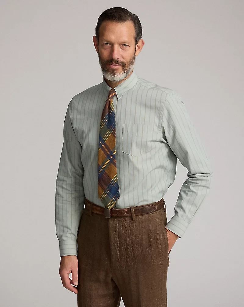 Slim Fit Striped Dobby Shirt