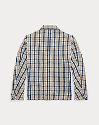 Indigo Plaid Twill Engineer Jacket