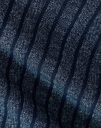 Indigo Striped Twill Overall