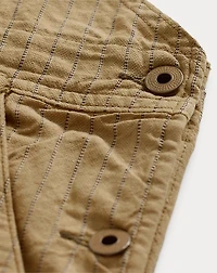 Striped Linen-Cotton Overall