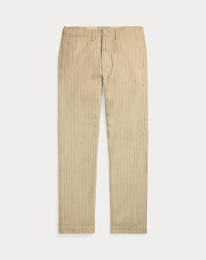 Striped Twill Officer’s Pant