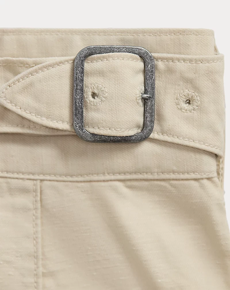 Pleated Twill Short