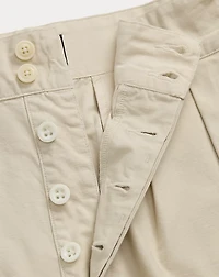 Pleated Twill Short
