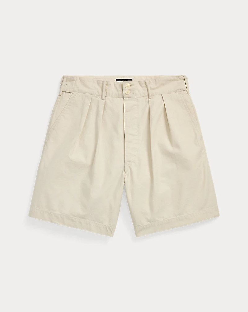 Pleated Twill Short