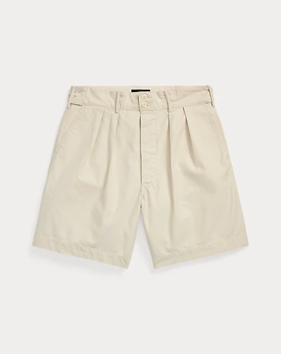 Pleated Twill Short