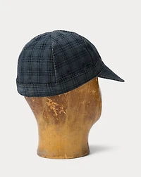 Plaid Jacquard Denim Engineer Cap
