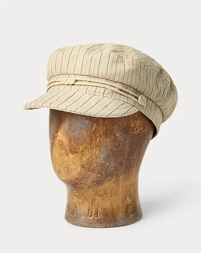 Nautical Striped Twill Cap