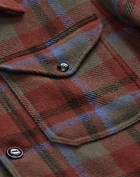 Plaid Wool Twill Shirt Jacket