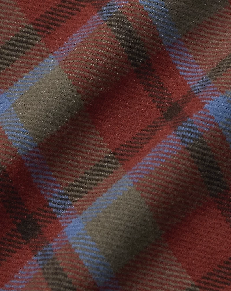 Plaid Wool Twill Shirt Jacket