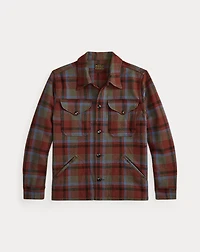 Plaid Wool Twill Shirt Jacket