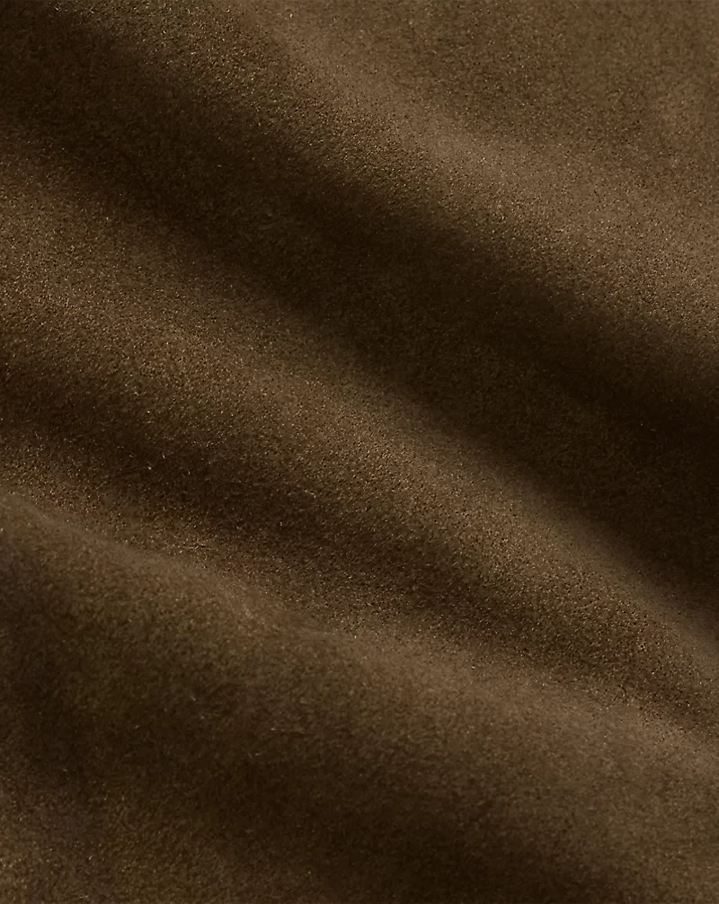 Shearling-Paneled Roughout Suede Jacket