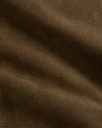 Shearling-Paneled Roughout Suede Jacket