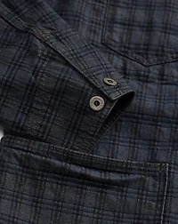 Plaid Jacquard Denim Jacket