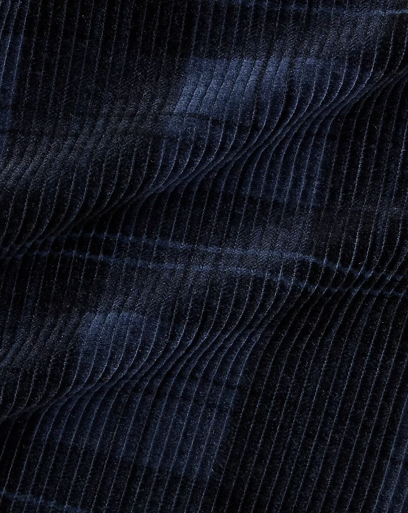 Plaid-Print Corduroy Jacket