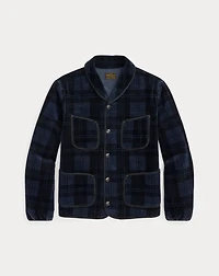 Plaid-Print Corduroy Jacket
