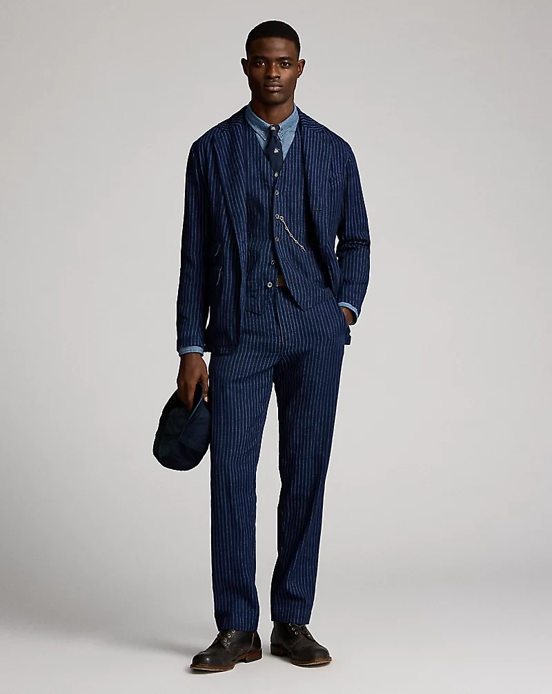 Unconstructed Indigo Twill Sport Coat