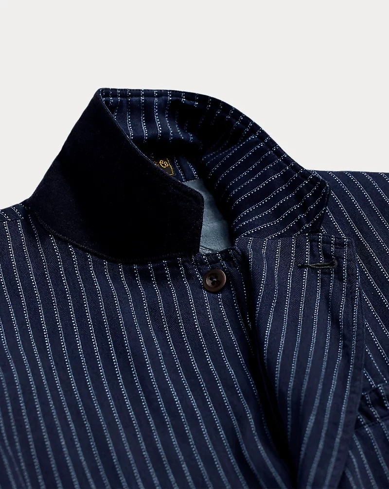 Unconstructed Indigo Twill Sport Coat
