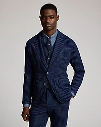 Unconstructed Indigo Twill Sport Coat