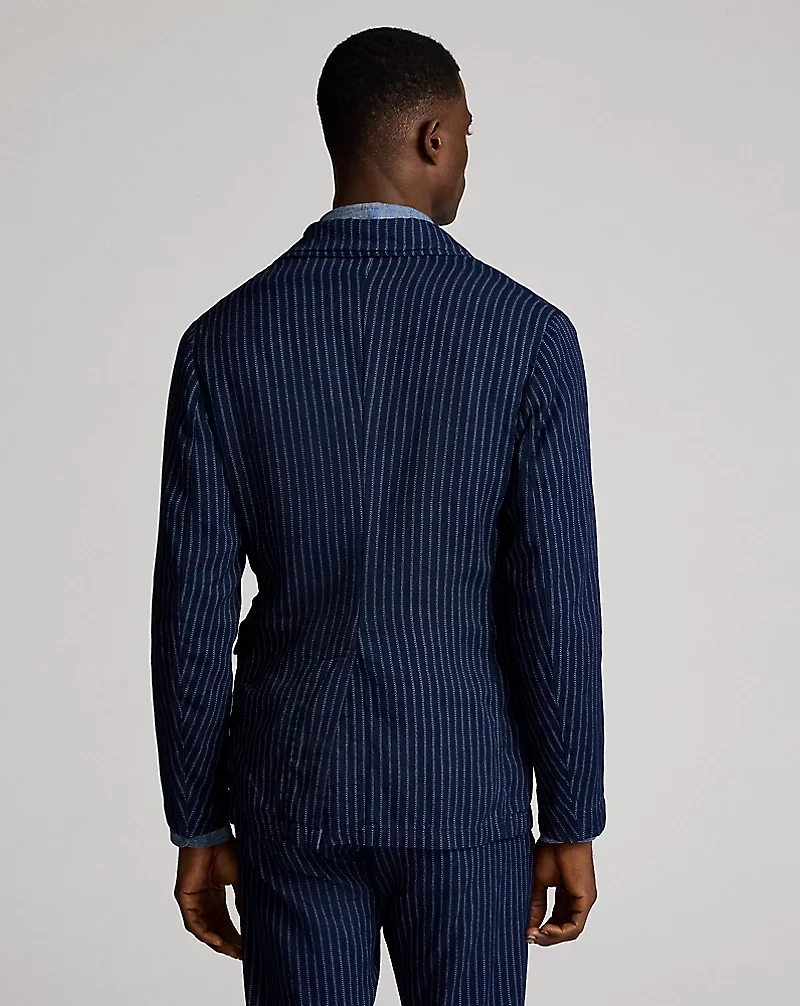 Unconstructed Indigo Twill Sport Coat