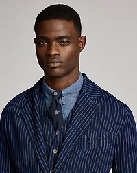 Unconstructed Indigo Twill Sport Coat