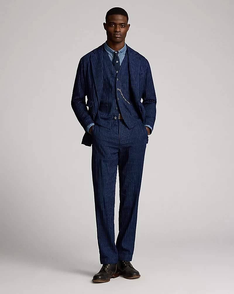 Indigo Twill Vest