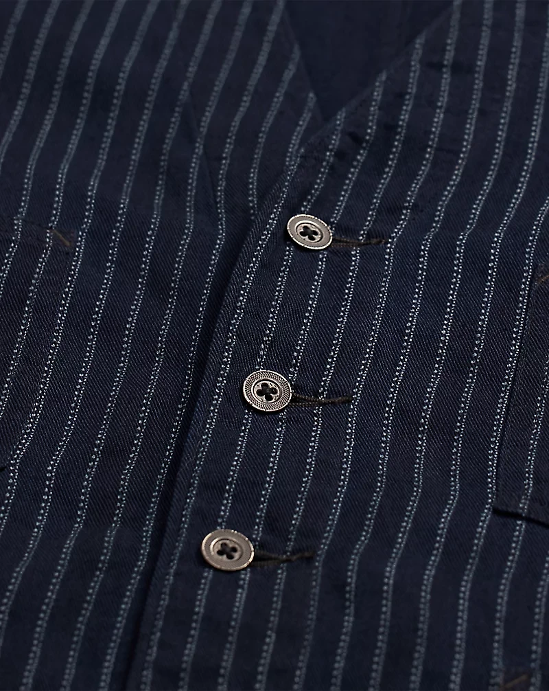 Indigo Twill Vest