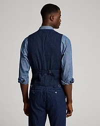 Indigo Twill Vest