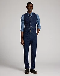 Indigo Twill Vest