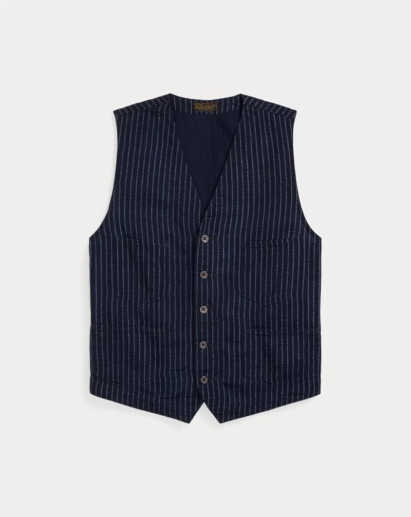 Indigo Twill Vest