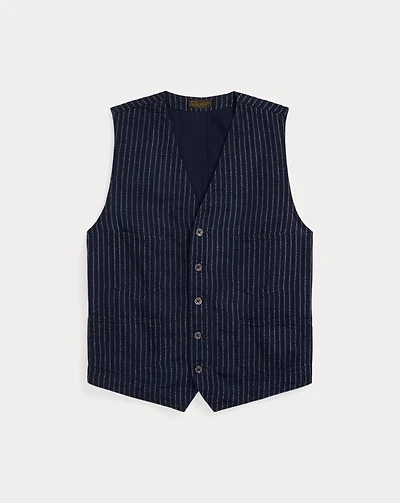 Indigo Twill Vest