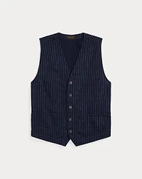 Indigo Twill Vest