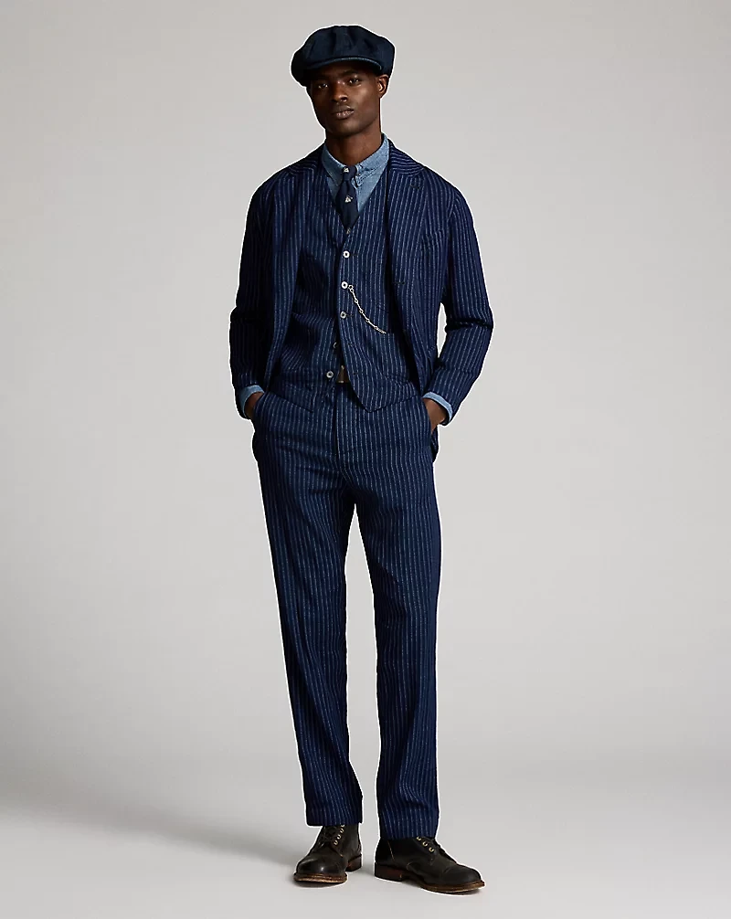 Engineer Fit Striped Twill Pant