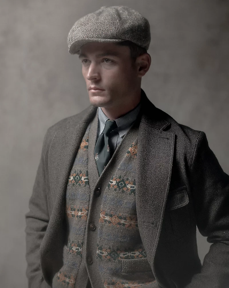 Unconstructed Herringbone Sport Coat